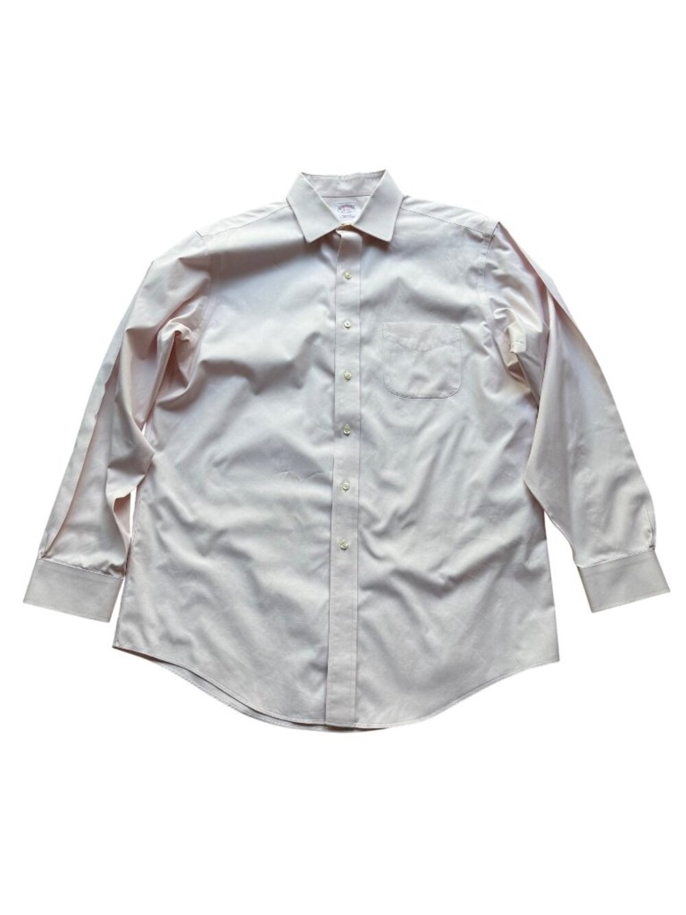 Classic Non-Iron Brooks Brothers Size 16-34 Pink Supima Cotton Dress Shirt
